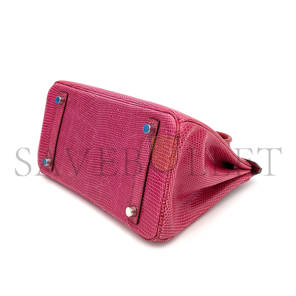 H**mes birkin 25 fuchsia lizard phw (25*18*14cm)